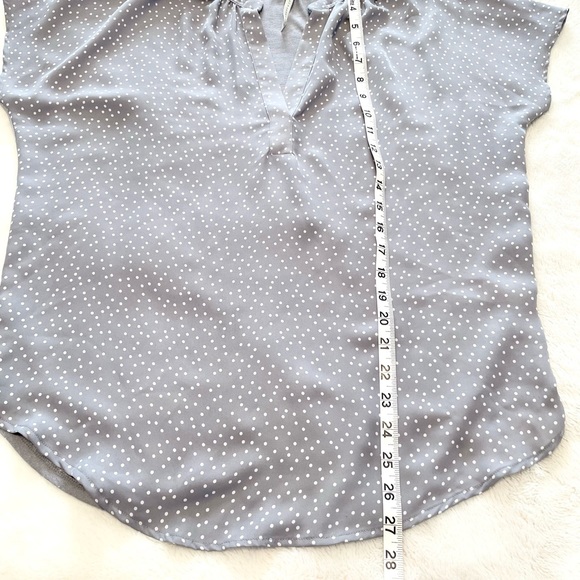 Women's LC Lauren Conrad Polka Dot Flowy Dolman Top - Picture 12 of 13